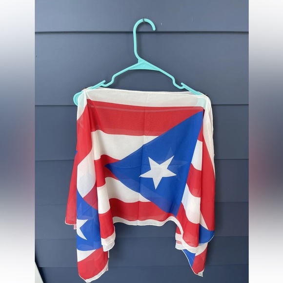 Puerto Rico Flag - Cover Up/Button Tunic - Picture 6 of 7
